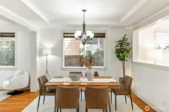 Dine in style in your formal dining room.