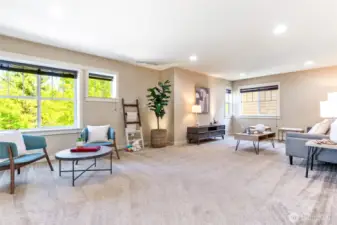 Upper level media/ game room