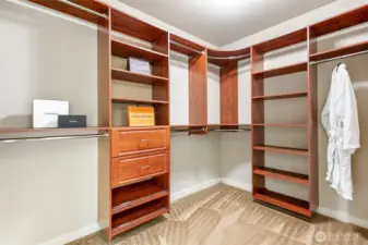 2 of 2 dual walk-in closets!