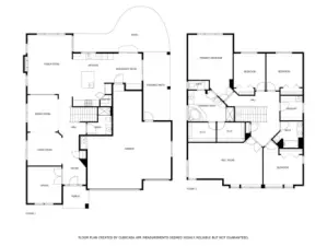 Floor plan for both levels