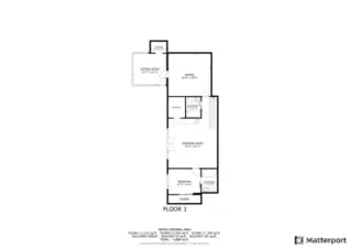 Lower level floor plan