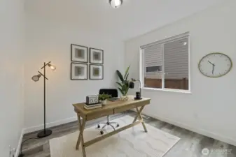 Staged as an office but is a legal bedroom! Don't miss the adjact bathroom with shower