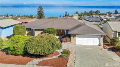 Welcome to 1511 Watkins Dr. Beautiful Mountain and sound views from almost every room of the home.