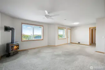 Lower level bonus room with separate entrance. With a view!!!