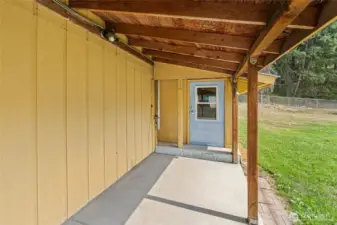 Covered Patio Entrance