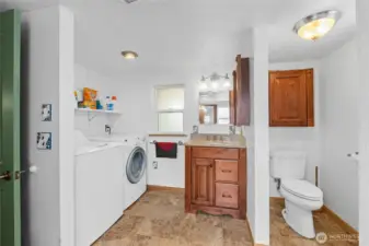 Primary Bath with laundry