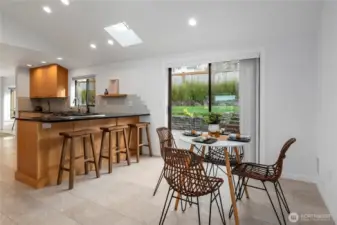 Dining in kitchen