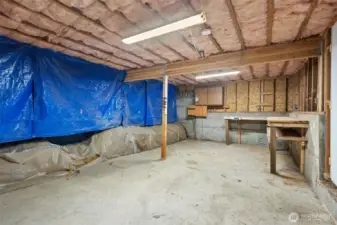 Look at all the extra room in crawlspace!