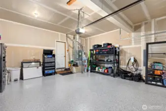 Tesla Charger in the garage.