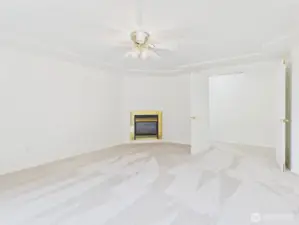 Gos Fireplace in Main Bath