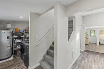 Stairs up to the bonus room which seller was also renting out