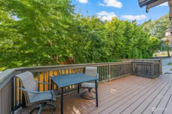 Awesome large deck, great for entertaining