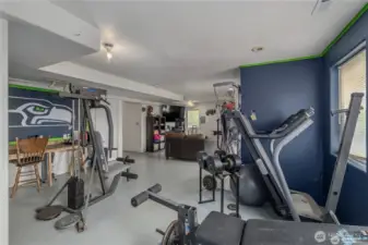 Exercise area adjacent to Rec Room