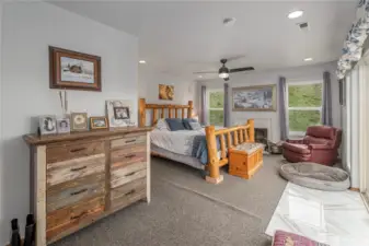 Main Brm with cozy fireplace