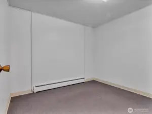 Hobby room or office in daylight basement.