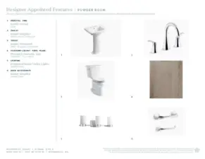 Designer appointed interior selections