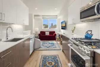 Open concept living area.
