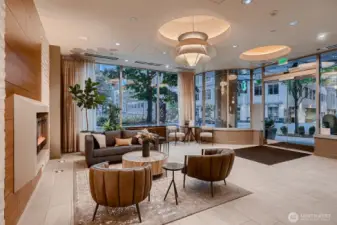 Resident lounge and lobby