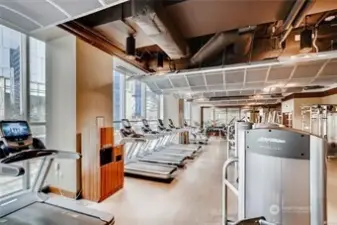 Residents have access to the Hyatt gym, a complete fitness center and spa
