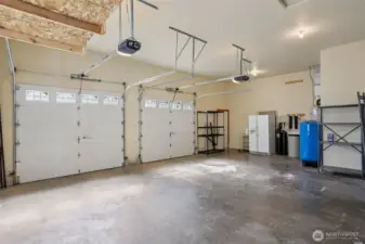 Attached 2 car garage