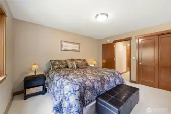 One of two additional bedrooms upstairs.