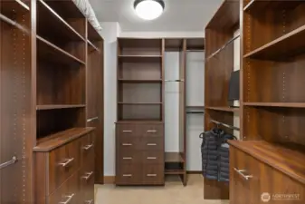 Primary closet