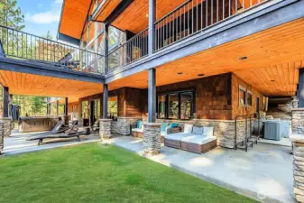 Hot tub area