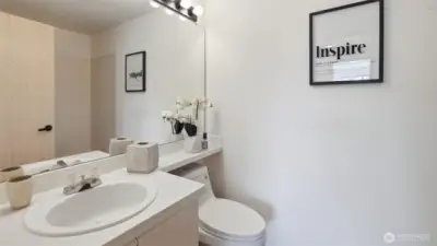 A well-appointed full bath offering comfort and convenience for guests.
