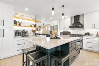 Stunning high-end $80K kitchen remodel w/ custom cabinetry, Z Line appliances & designer finishes.