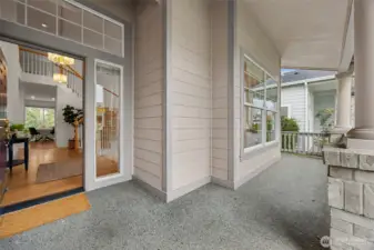 Relaxing entrance with covered Front Porch