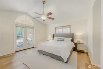 Primary bedroom on the main floor