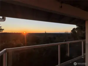 Sunset off of back deck - Photos just do not do this view justice.