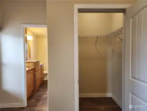 Primary Bedroom walk-in closet and En-suite.