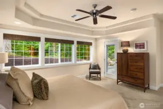 Opens to the private patio.