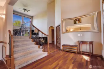 Let's head upstairs. The carpet was replaced about four years ago!