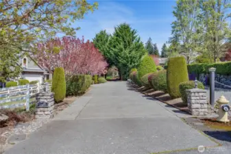 Coming home will be a joy all year long with this pleasant approach to the home. Parking is a breeze for entertaining.