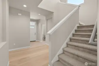 foyer area leading upstairs