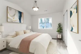 virtually staged 2nd bedroom