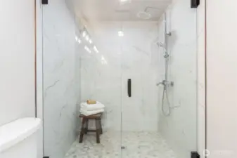 Master shower