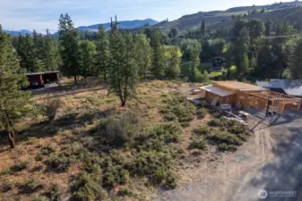 Homes are built in the Pine Loop Lot area with tasteful qualities.