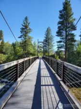 Easy walking to Winthrop's finest shops, galleries, restaurant's and more from 615 Pine Loop Homesite.