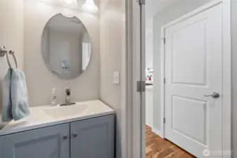 1/2 bath on main level