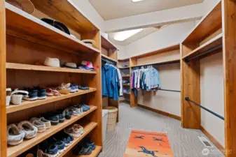 main floor primary closet