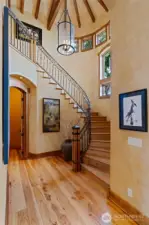 custom stair rail made be local artisan