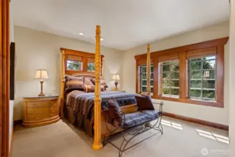 upstairs guest room with private bathroom