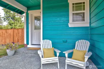 Step inside to a light-filled, welcoming entry with soaring vaulted ceilings that create a grand and airy feel as you enter the home.