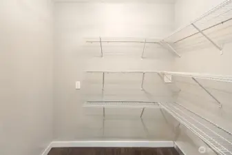 There is plumbing behind this wall for a full bathroom!