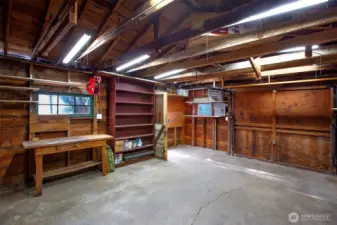The large garage makes a fabulous workshop as is- or future remodel to your hearts contents. Also to keep in mind is the possibly future DADU potential