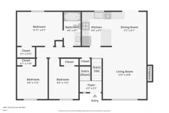 Upper level floor plan