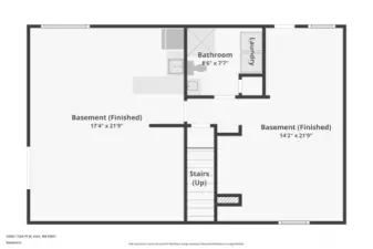 Lower level floor plan